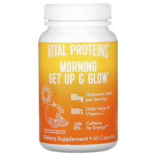 Vital Proteins, Morning Get Up & Glow（モーニングゲットアップ＆グロー）、60粒 