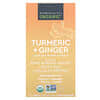 Organic, Turmeric + Ginger, 90 Tablets