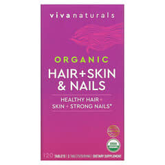Viva Naturals, Organic Hair + Skin & Nails, 120 Tablets