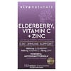 Elderberry, Vitamin C + Zinc, 5 in 1 Immune Support, 120 Capsules