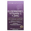 Elderberry, Vitamin C + Zinc, 120 Capsules