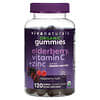 Organic Elderberry, Vitamin C + Zinc, Raspberry Rush, 120 Gummies