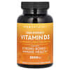 Vitamine D3 haute efficacité, Avec huile de coco liquide biologique, 5000 UI, 30 capsules à enveloppe molle
