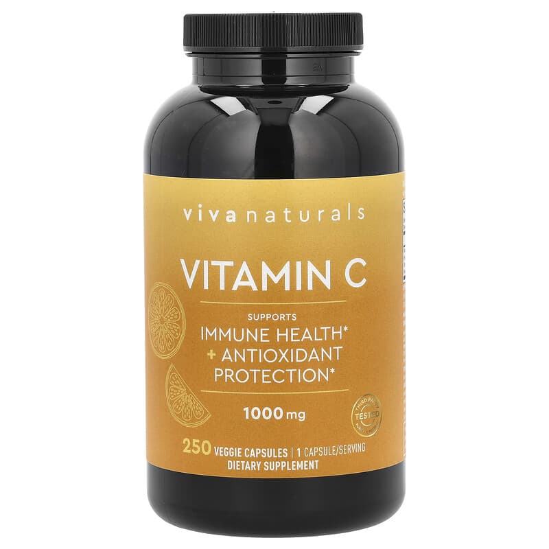 viva naturals glutathione Vitamin C, 1,000 mg, 250
