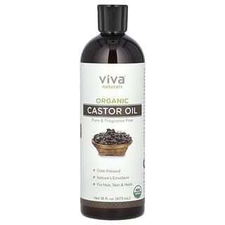 Viva Naturals, Organiczny olej rycynowy, 473 ml
