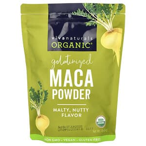 Viva Naturals, Organic Gelatinized Maca Powder, 1 lb (454 g)'