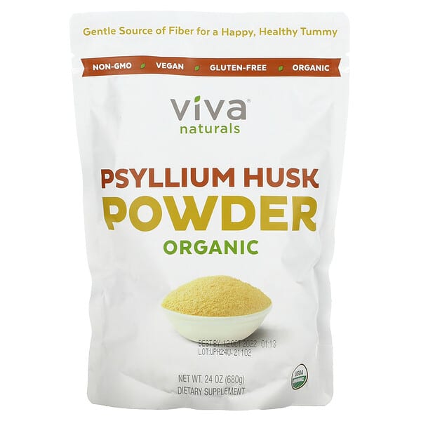 Viva Naturals, Organic Psyllium Husk Powder, 24 oz (680 g)