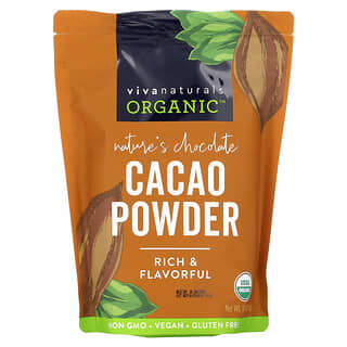 Viva Naturals, Cacao orgánico en polvo, 454 g (1 lb)