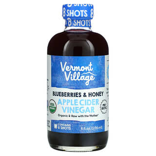 Vermont Village, Apple Cider Vinegar, Blueberries & Honey, 8 fl oz (236 ml)