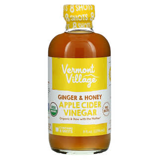 Vermont Village, 蘋果醋，姜和蜂蜜，8 液量盎司（236 毫升）