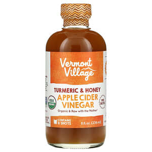 Vermont Village, Apple Cider Vinegar, Turmeric & Honey, 8 fl oz (236 ml)'
