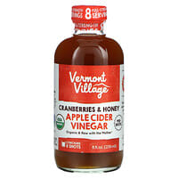 Vermont Village, Apple Cider Vinegar, Cranberries & Honey, 8 fl oz (236 ml)