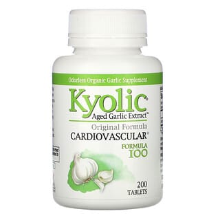 Kyolic, Aged Garlic Extract, Cardiovascular, Formula 100, 200 Tablets