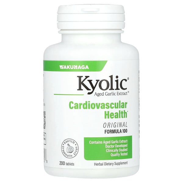 Kyolic, Aged Garlic Extract, Cardiovascular, Original Formula 100, 200 ...