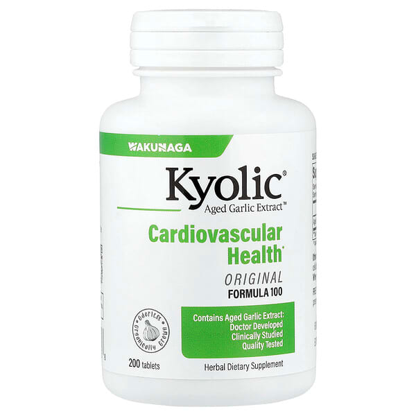 Kyolic, Aged Garlic Extract™, Cardiovascular Health, Original Formula 100, 200 Tablets (300 mg per Tablet) — product photo 1