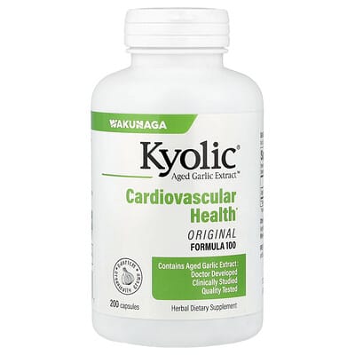 Kyolic, Aged Garlic Extract, Cardiovascular Health, Original Formula 300, 600 mg, 200 Capsules (300 mg per capsule)