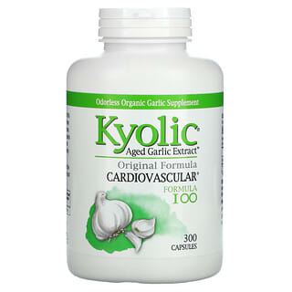 Kyolic, Aged Garlic Extract، للقلب والأوعية الدموية، تركيبة 100، 300 كبسولة