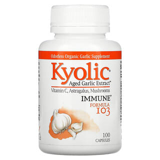 Kyolic, 陳蒜提取物，免疫，配方 103，100 粒膠囊
