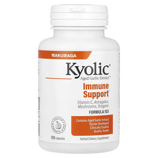 Kyolic, Aged Garlic Extract™, Unterstützung des Immunsystems, Formel 103, 100 Kapseln