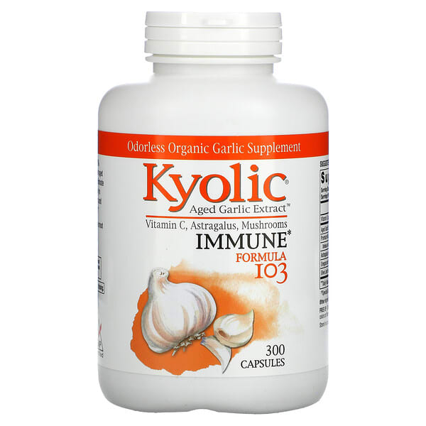 Kyolic, Immune, Formula 103, 300 cápsulas