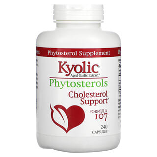 Kyolic, 陳蒜提取物，植物甾醇，配方 107，240 粒膠囊