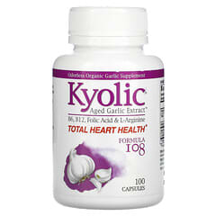 Kyolic, Aged Garlic Extract, Fórmula 108, 100 Cápsulas