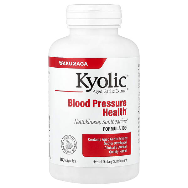 Kyolic, Aged Garlic Extract™, 혈압 건강, 포뮬라 109, 캡슐 160정
