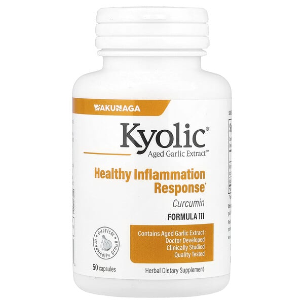 Kyolic Aged Garlic Extract™, Curcumin, 50 Capsules