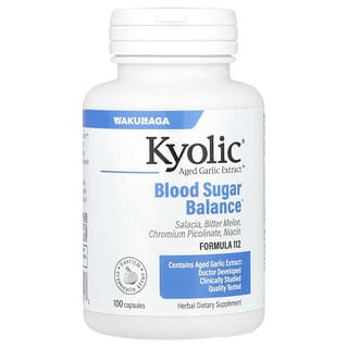 Kyolic, Aged Garlic Extract, Blood Sugar Balance, 100 Capsules