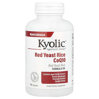 Kyolic, Aged Garlic Extract™, Red Yeast Rice plus CoQ10, Formula 114, 150 Capsules