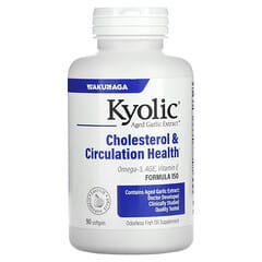كيوليك‏, Aged Garlic Extract، دعم الكوليسترول وتعزيز الدورة الدموية الصحية، 90 كبسولة هلامية