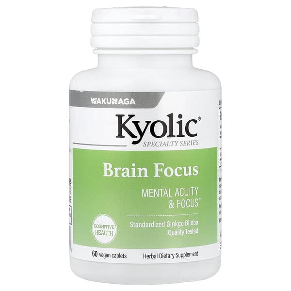 Kyolic, 大腦專注力，60 粒全素膠囊（每粒膠囊 120 毫克）