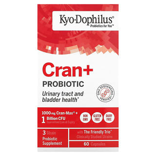 Kyolic, Kyo-Dophilus, Cran+ Probiotikum, 60 Kapseln