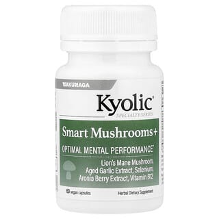 Kyolic, Smart Mushrooms+, 60 de capsule vegane