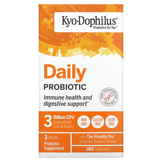 Kyolic, Kyo-Dophilus, Probiótico Diário, 180 Cápsulas
