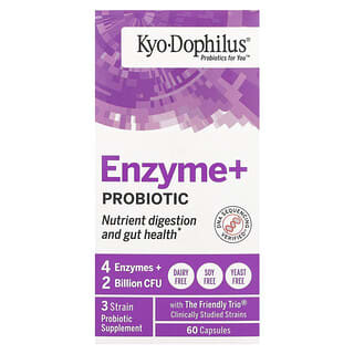Kyolic, Kyo Dophilus, Enzym und Probiotikum, 60 Kapseln