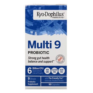 Kyolic, Kyo-Dophilus, Multi 9 пробиотик, 6 млрд КОЕ, 90 капсул