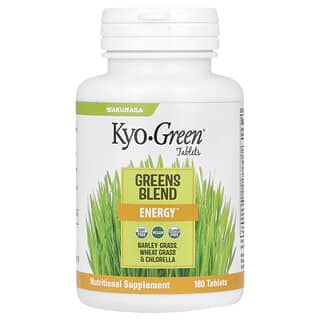Kyolic, Kyo-Green, Mistura de Verduras, Energia, 180 Comprimidos