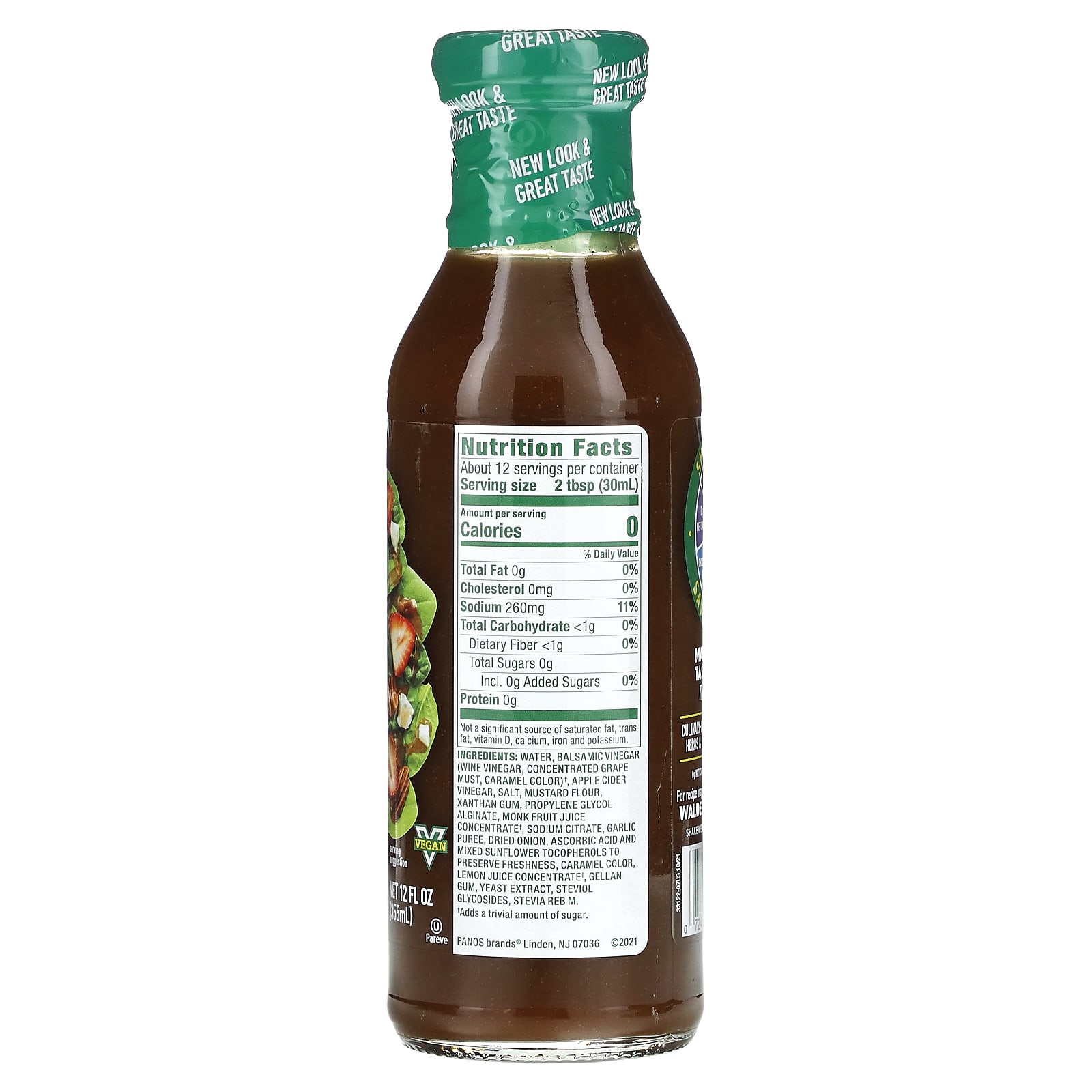 Walden Farms, 꿀 발사믹 비네그레트, 355ml(12fl oz)