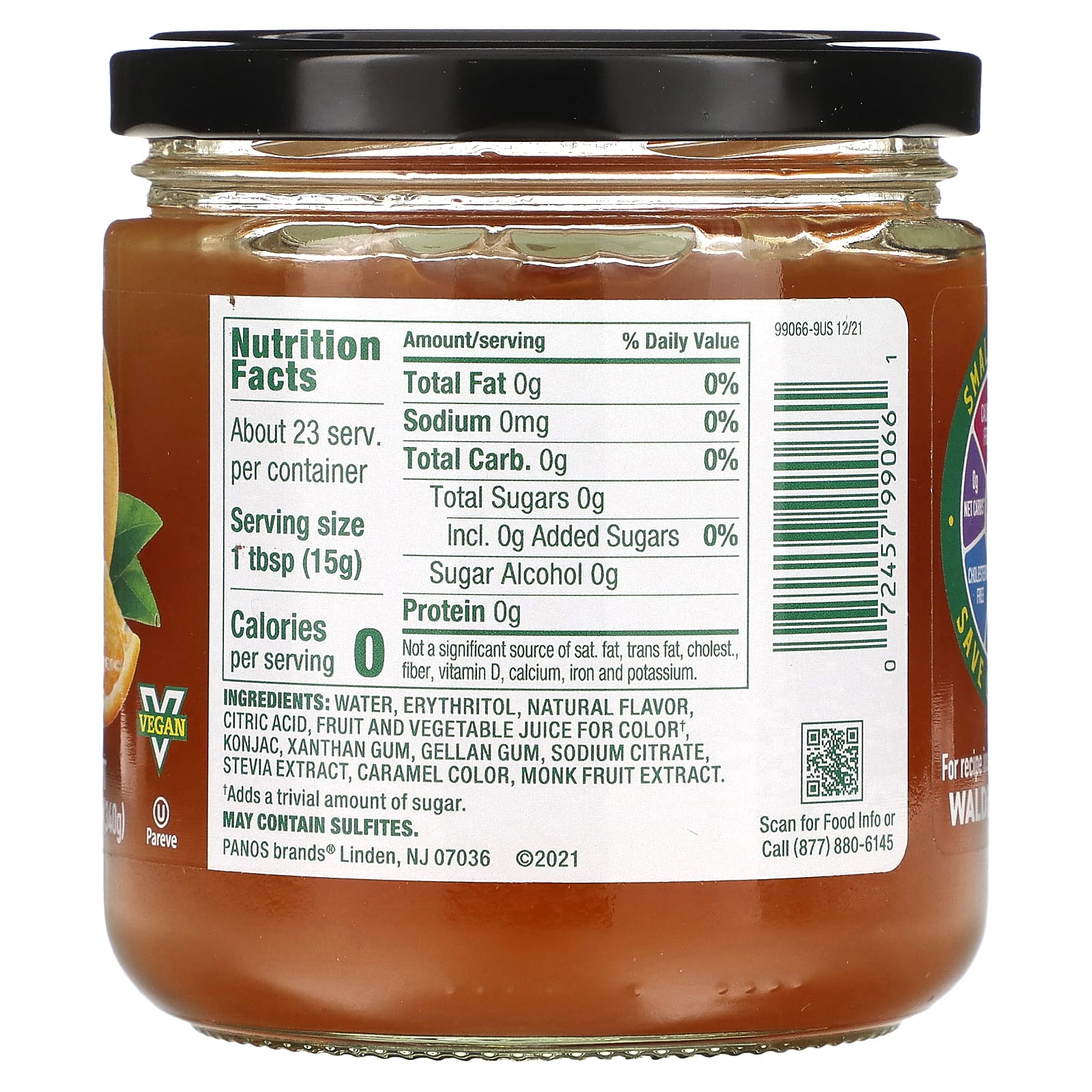 Walden Farms, Marmalade Fruit Spread, Orange, 12 oz (340 g)