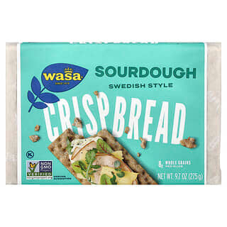 Wasa Flatbread, хлебцы, закваска, 275 г (9,7 унции)