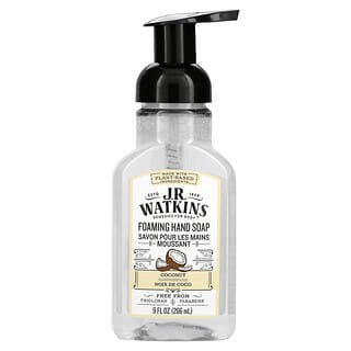 J R Watkins, Пенное мыло для рук, кокос, 9 жидких унций (266 мл)
