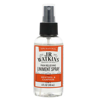J R Watkins, Pain Relieving Liniment Spray, Menthol & Camphor, 4 fl oz (118 ml)