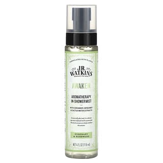 J R Watkins, Awaken, Aromatherapy In-Shower Mist, Rosemary & Rosewood , 4 fl oz (118 ml)