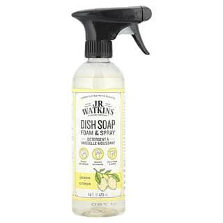 J R Watkins, Busa & Semprotan Sabun Cuci Piring, Lemon, 473 ml (16 ons cairan)