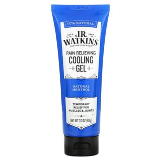 J R Watkins, Pain Relieving Cooling Gel, Natural Menthol, 3.3 oz (93 g)