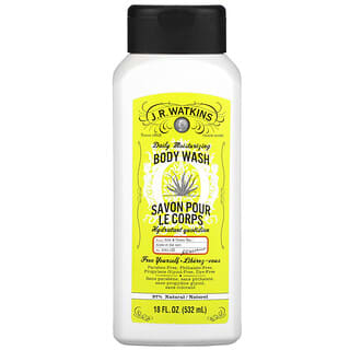J R Watkins, Daily Moisturizing Body Wash, Aloe & Green Tea, 18 fl oz (532 ml)