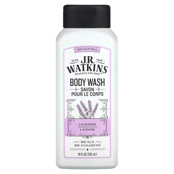 J R Watkins, Body Wash, Lavender, 18 fl oz (532 ml)