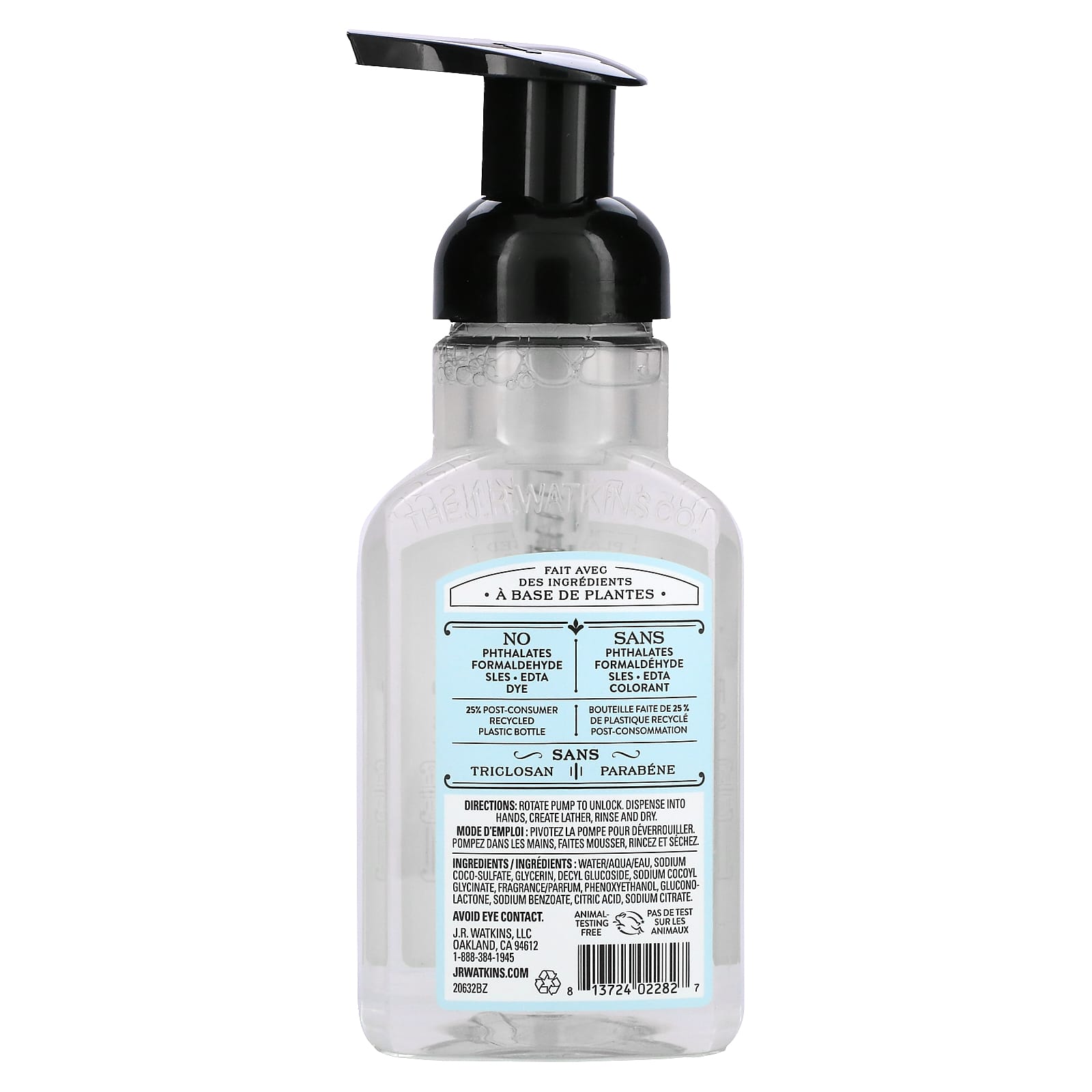 J R Watkins, Foaming Hand Soap, Ocean Breeze, 9 fl oz (266 ml)