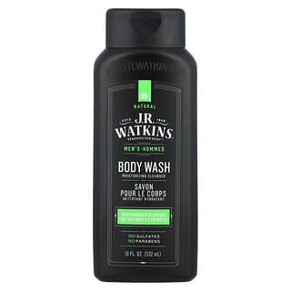 J R Watkins, Men's Body Wash, Wintergreen & Spruce, 18 fl oz (532 ml)